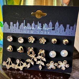 Nicole Miller Gold and Silver Earring Collection